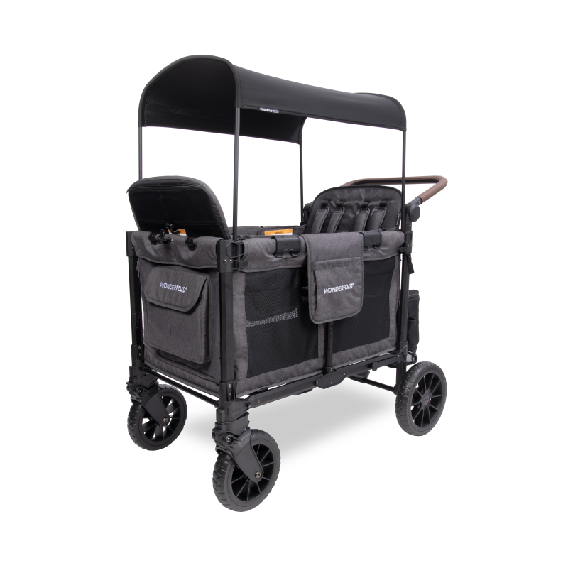stroller wagon canada W4 Luxe Pro Quad Stroller Wagon | 4-Seater Kid's Wagon – Wonderfold