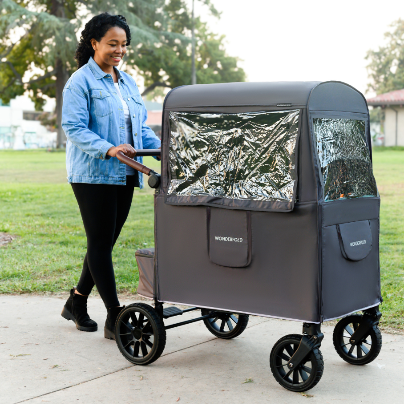 stroller wagon rain cover Weather Cover l W Series Stroller Wagon l WonderFold – Wonderfold