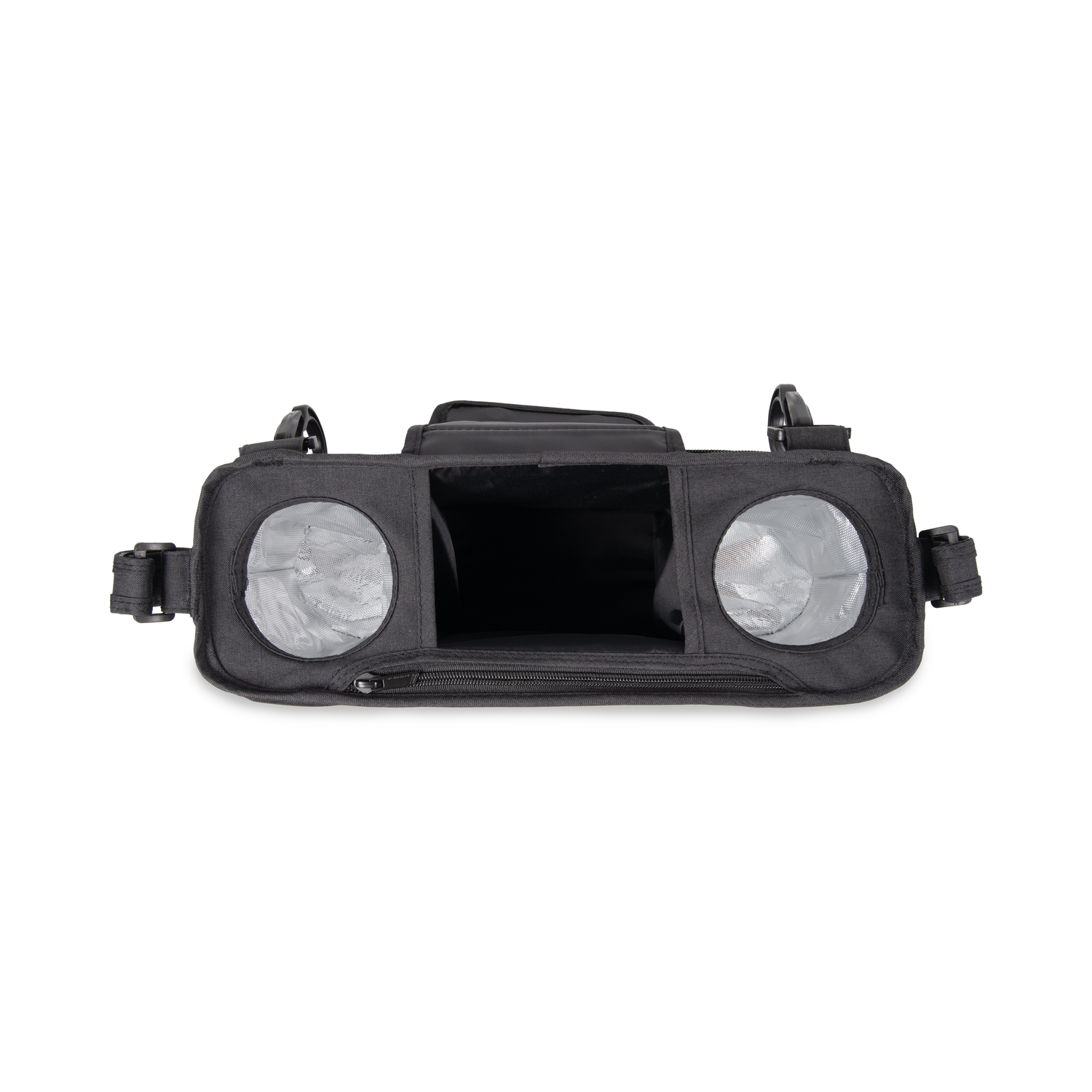 parent console with insulated cup holders aerial view