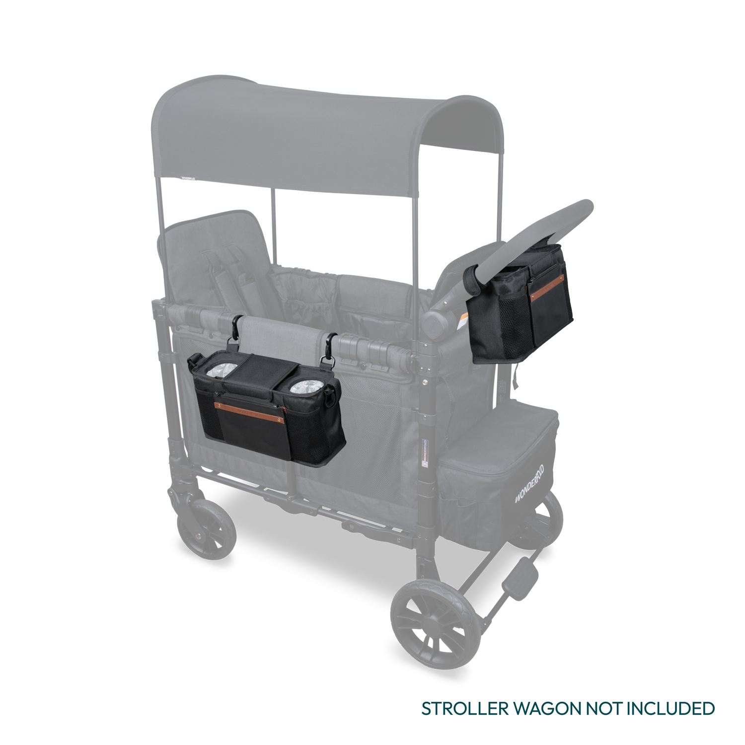 wonderfold w4 luxe stroller wagon with parent console Parent Console with Insulated Cup Holders l WonderFold – Wonderfold