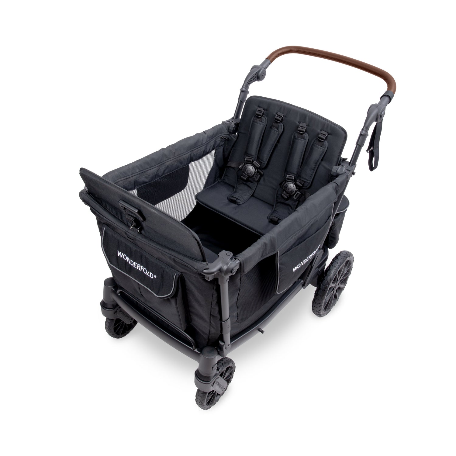 stroller wagon with storage L4 Four Seater Stroller Wagon | All-Terrain Quad Wagon for Kids – Wonderfold