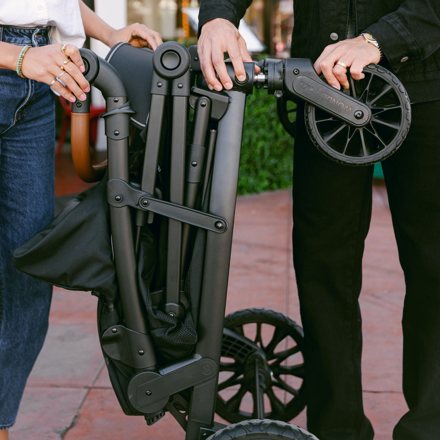 compact fold stroller wagon L4 Four Seater Stroller Wagon | All-Terrain Quad Wagon for Kids – Wonderfold