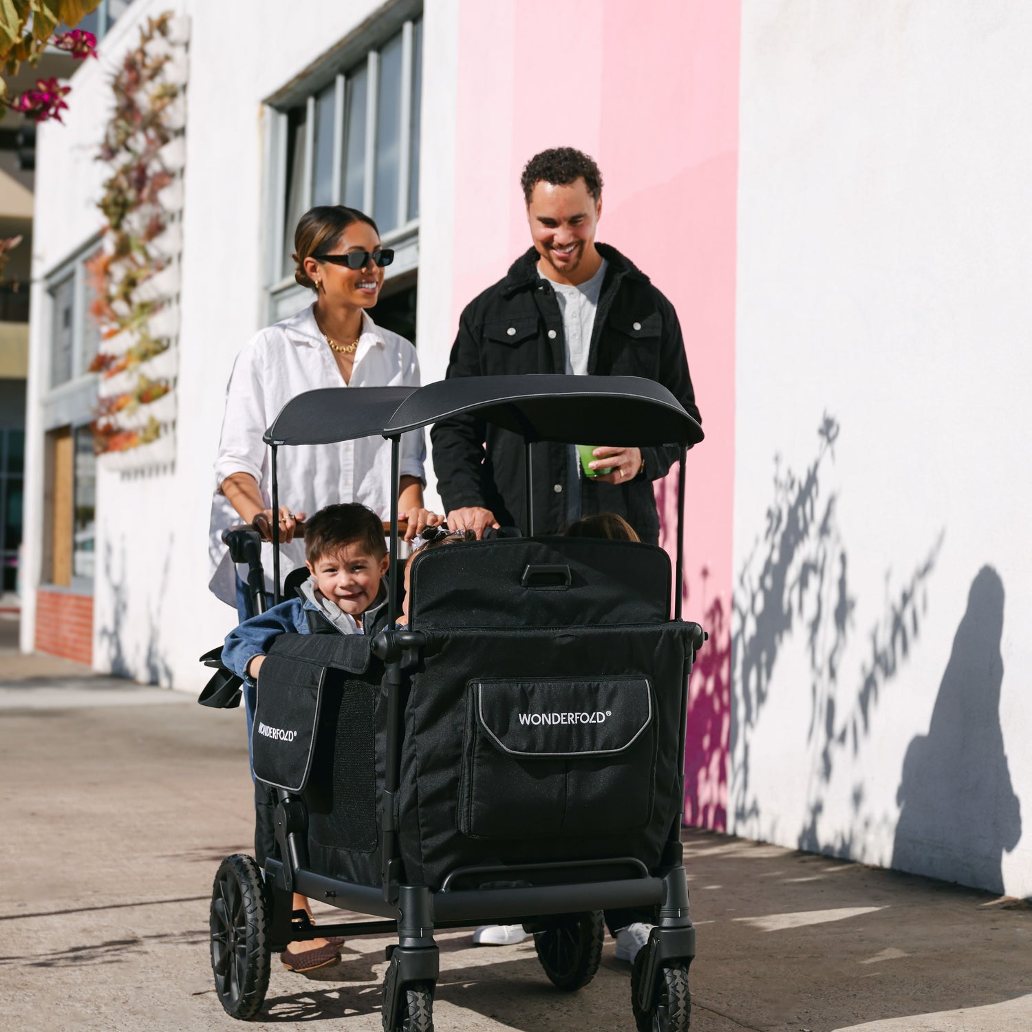 family wagon stroller L4 Four Seater Stroller Wagon | All-Terrain Quad Wagon for Kids – Wonderfold