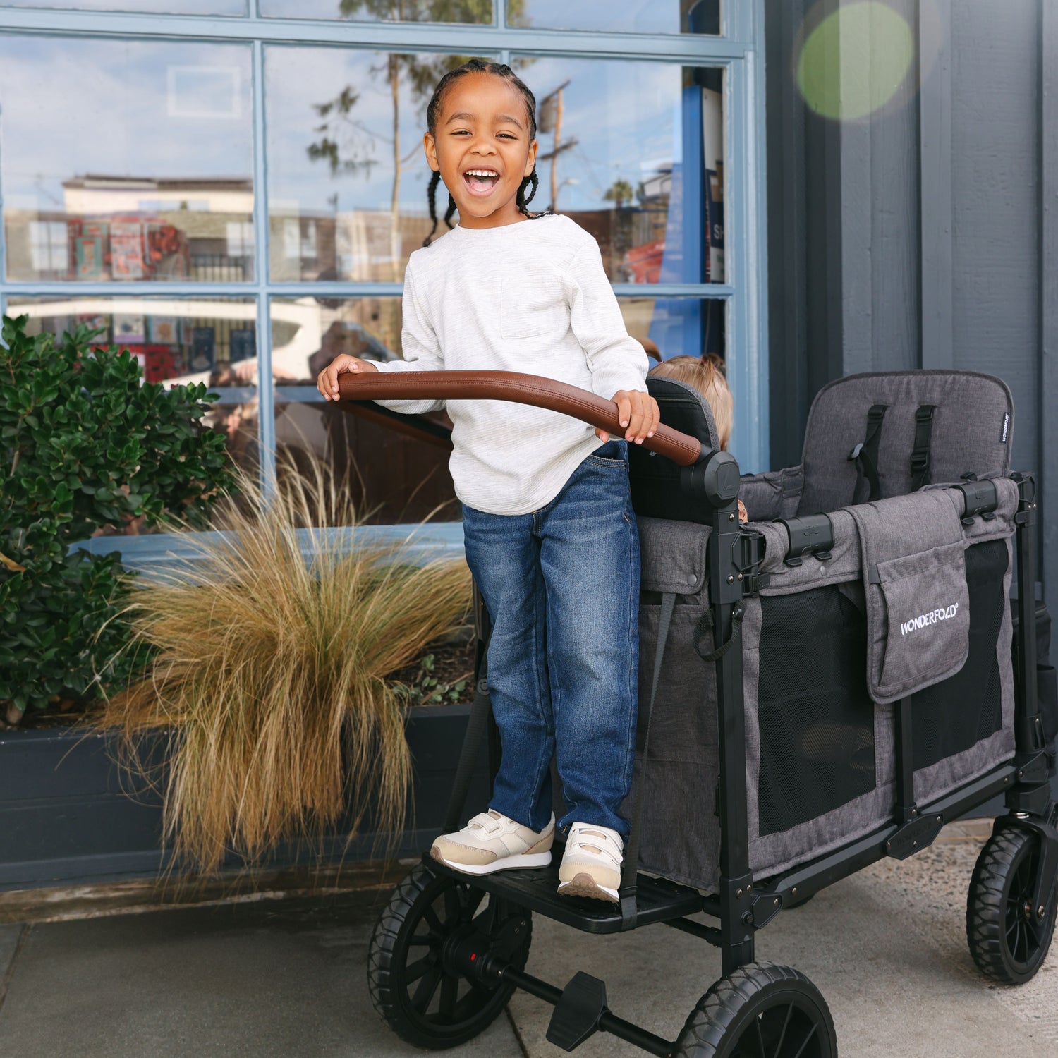 stroller handle attachment for wagon Buddy Board | W & Pro Series – Wonderfold